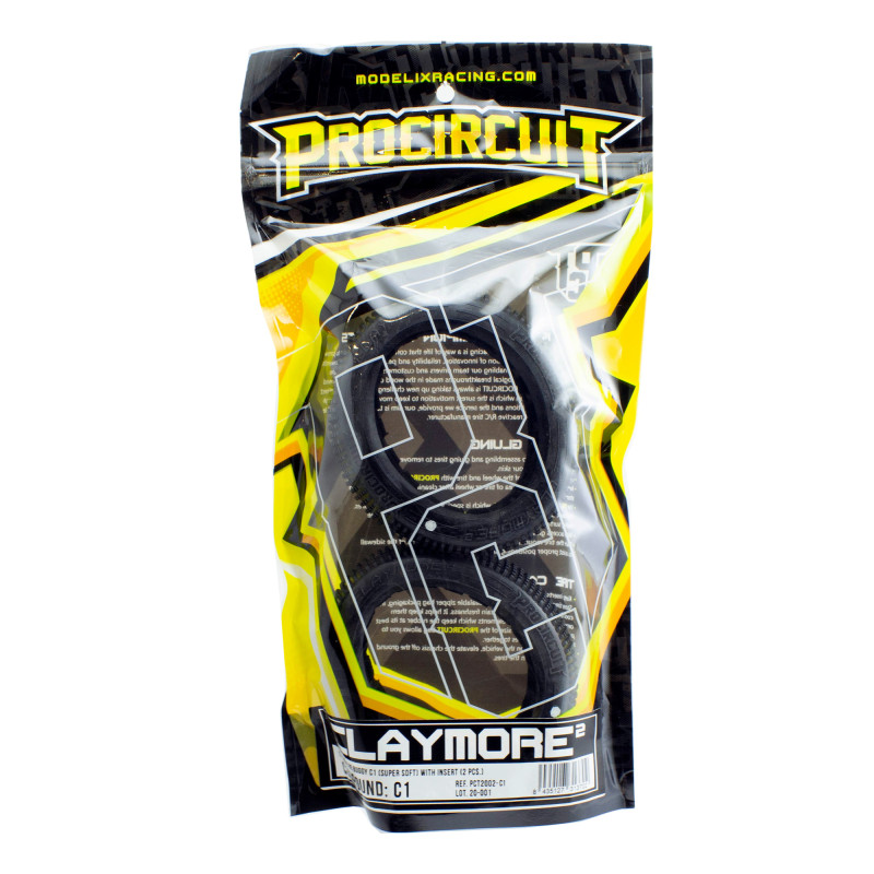 CLAYMORE V2 BUGGY C1 SUPER SOFT CON INSERT 2 Pcs 1000002