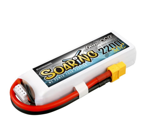 GENS ACE SOARING 2200 mAh 11.1V 30C 3S1P  WITH XT60-GEA22003S30X6