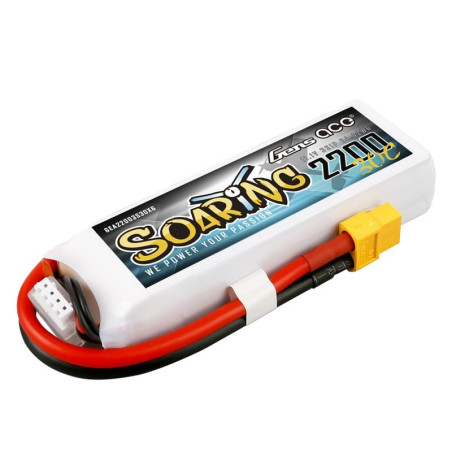 GENS ACE SOARING 2200 mAh 11.1V 30C 3S1P  WITH XT60-GEA22003S30X6