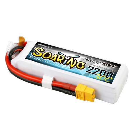 GENS ACE SOARING 2200 mAh 11.1V 30C 3S1P  WITH XT60-GEA22003S30X6