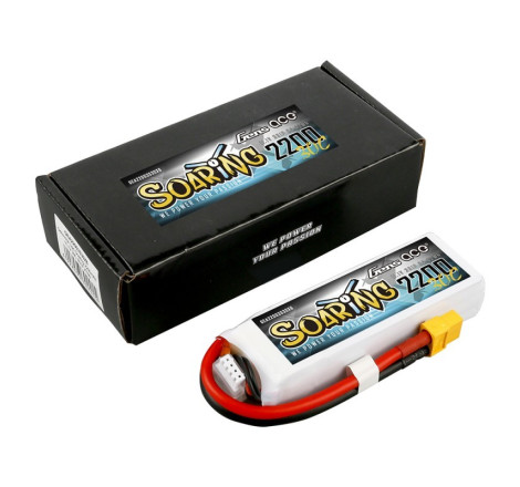 GENS ACE SOARING 2200 mAh 11.1V 30C 3S1P  WITH XT60-GEA22003S30X6