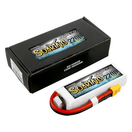 GENS ACE SOARING 2200 mAh 11.1V 30C 3S1P  WITH XT60-GEA22003S30X6