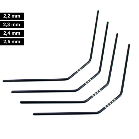 ULTIMATE FRONT ANTI-ROLL BAR SET FOR MUGEN, ASSOCIATED, XRAY (4pcs)