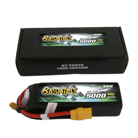 GENS ACE 5000 mAh 14.8V 60C 4S1P WITH EC5 BASHING SERIES - GEA50004S60X9