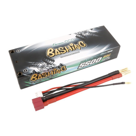 GENS ACE 5500 mAh 7.4V 60C HC WITH 4MM BANANA-GEA53002S60D10