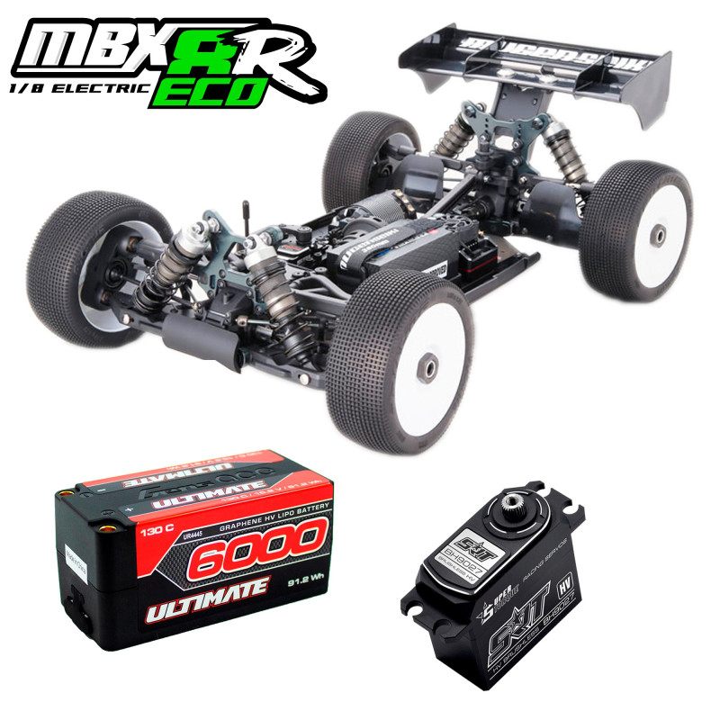 COMBO COCHE 1/8 OFF ROAD MBX8R ECO + 2x SHORTY 7.6HV 5800MHA 120C + SERVO SRT-BH9027