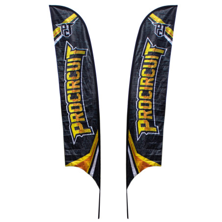 PROCIRCUIT FLAG 4.8m W/ STEEL STICK