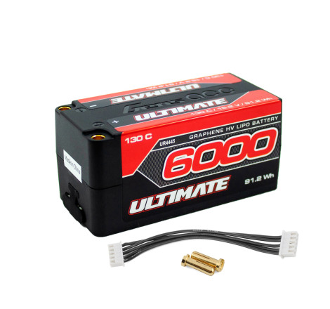 BATERÍA ULTIMATE GRAFENO HV LiPo SHORTY 15.2v. 6000mAh 130C CONEXION 5mm