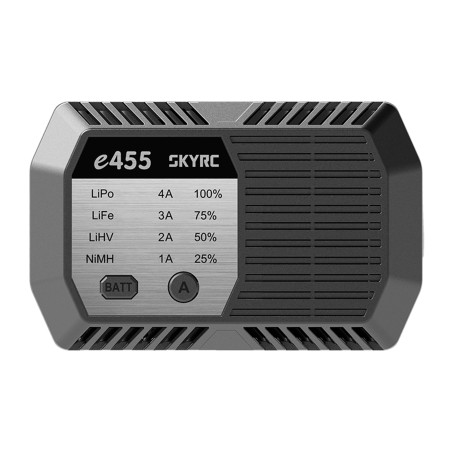 CARGADOR E455 NIMH 6-8/ LIPO/LIFE/LIHV 2-4S 1-4A 50W 240V AC SKYRC