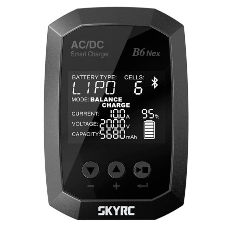 CARGADOR B6 NEX  NIMH 1-15S LIPO 1-6S 10A 200W 240V AC SKYRC