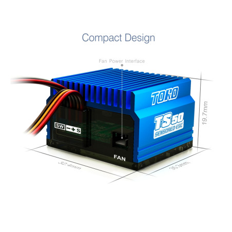 VARIADOR TORO TS50A 2S LIPO CON SENSOR SKYRC 