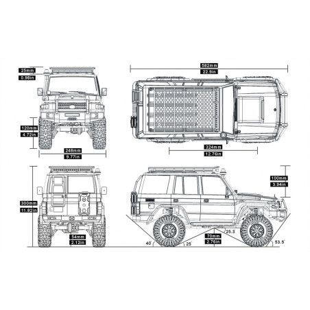 RESCUER 4x4 RTR 1:10 WATERPROOF TRAIL CRAWLER WHITE RGT86190