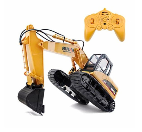 HUINA 1535 1/14TH SCALE RC EXCAVATOR 2.4G 15CH w/DIE CAST BUCKET (NEW HU1550)