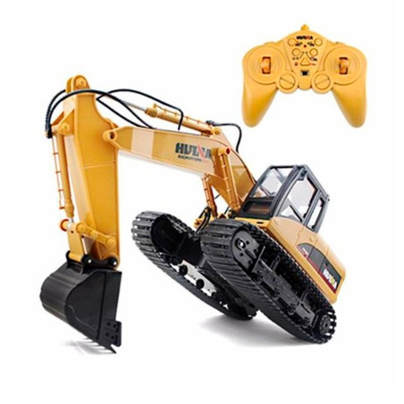 HUINA 1535 1/14TH SCALE RC EXCAVATOR 2.4G 15CH w/DIE CAST BUCKET (NEW HU1550)