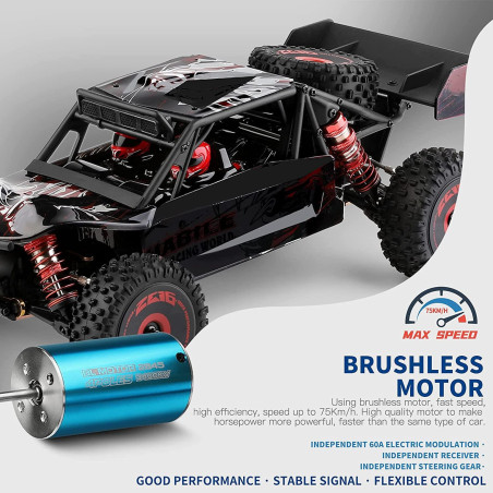 COCHE ELECTRICO RTR 1/12 BUGGY BAJA 4WD 2.4HGZ MOTOR BRUSHLESS V2 WLTOYS