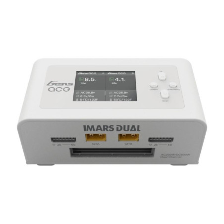 CARGADOR GENS ACE 200W DUAL WHITE-EU-GEA200WDUAL-EW