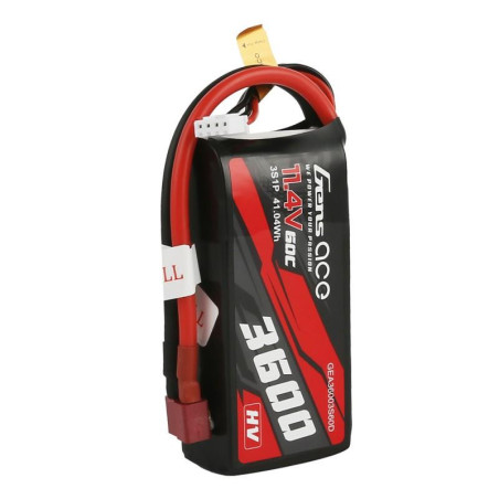 GENS ACE 3600 mAh 11.4V 60C HV 3S1P WITH XT60-T-PLUG - GEA36003S60D