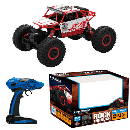 CRAWLER 1/18 4WD CON BATERIA 4.8v. NiCd ROJO