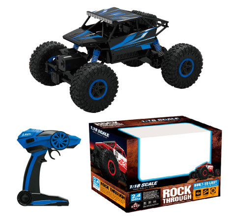 CRAWLER 1/18 4WD CON BATERIA 4.8v. NiCd AZUL