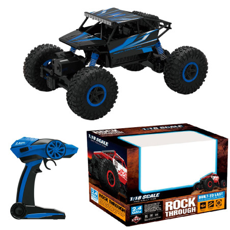 1/18 SCALE 4WD 2.4GHZ RC CRAWLER BLUE