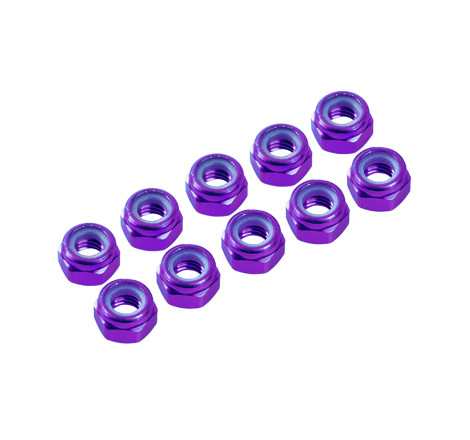 AUTOBLOCANTE ALU. M4 PURPURA (10u.)