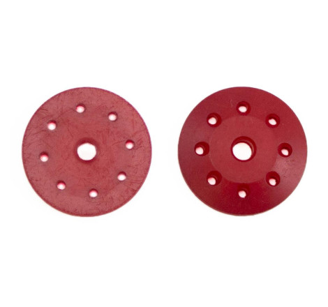 16mm CONICAL SHOCK PISTONS RED (8x1.2mm) (2pcs)