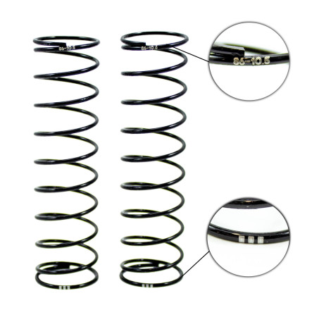 ULTIMATE REAR SHOCK SPRING 86mm 1.6/10.5T (3 DOTS) (2pcs)