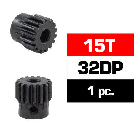 PIÑON 32DP -15T - ACERO HSS - DIAMETRO  5,0mm