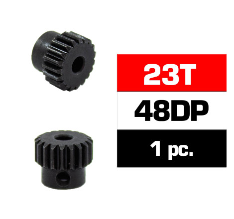 PIÑON 48DP - 23T - ACERO HSS - DIAMETRO 3,17mm