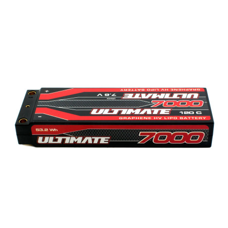 ULTIMATE GRAPHENE HV LiPo STICK 7000 7.6V 120C 5mm TUBES