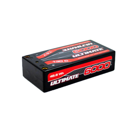 BATERÍA ULTIMATE GRAFENO HV LiPo SHORTY 7.6v. 6000mAh 130C CONEXION 5mm