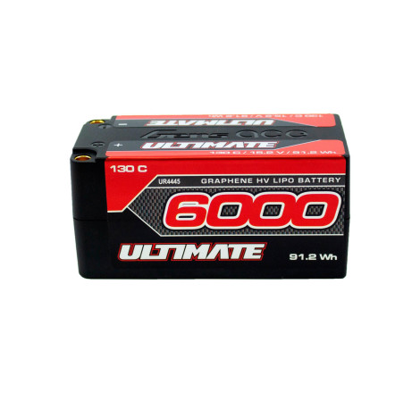 BATERÍA ULTIMATE GRAFENO HV LiPo SHORTY 15.2v. 6000mAh 130C CONEXION 5mm