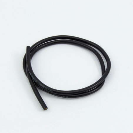 16awg BLACK SILICONE WIRE (50cm)