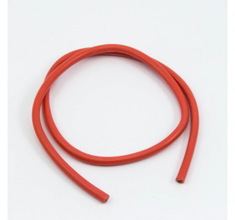 CABLE SILICONA ROJO 12awg (50cm)