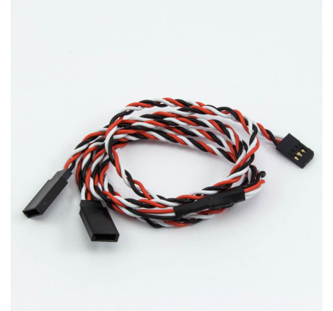 "Y" CONECTOR FUTABA CABLE TRENZADO (60cm)