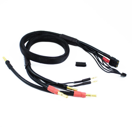 CABLE CARGA 2x2S DE 60 cm CON CONECTOR XT60 - 4/5mm