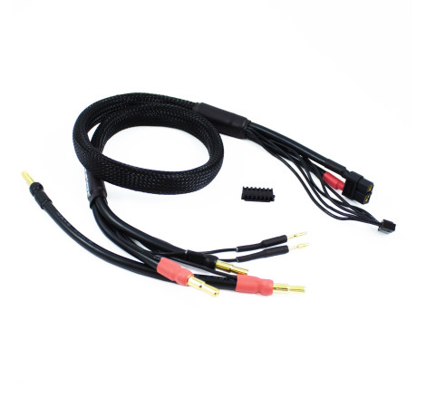 2 x 2S CHARGE CABLE LEAD WITH XT60 - 4mm & 5mm BULLET CONNECTOR (60cm)