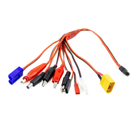 CABLE CARGA MULTICONECTORES CON CONECTOR XT60