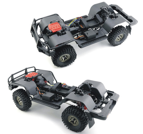 RESCUER 4x4 RTR 1:10 WATERPROOF TRAIL CRAWLER BLACK RGT86190