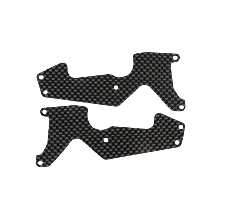 MBX8 TRUGGY FRONT LOWER ARM PLATE CFRD (1mm) (2pcs)