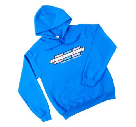 SUDADERA CON CAPUCHA AZUL TALLA S MUGEN