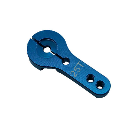 ALUMINUM CLAMPING SERVO HORN BLUE (25T - 35mm)