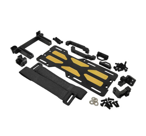 TRAXXAS TRX-4 BRASS BATTERY & STEERING SERVO FORWARD MOUNT