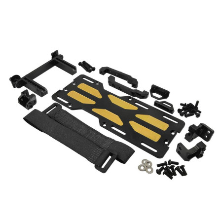 TRAXXAS TRX-4 BRASS BATTERY & STEERING SERVO FORWARD MOUNT