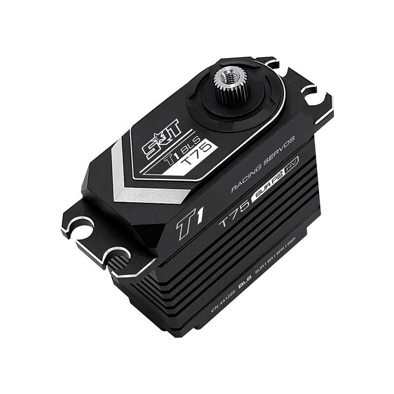 SRT T75 HV Brushless servo Programmable | SSR Compatible | 0.12sec / 70.0kg SRT T75 HV Brushless servo Programmable | SSR Compatible | 0.12sec / 70.0kg