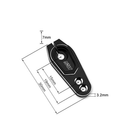 TR-X5 25T ALUMINUM SERVO HORN OFFSET 7mm L15-19mm