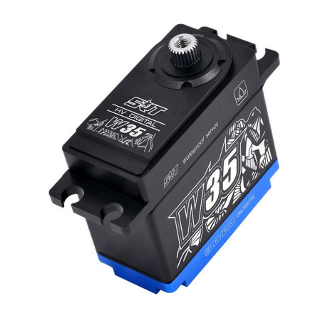 SERVO SRT W35 HV DIGITAL WATERPROOF CAJA METALICA 35KG 0.10S 1/8 CRAWLER TRAXXAS