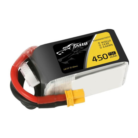 TATTU FUNFLY SERIES 450 mAh 14.8V 75C 4S1P WITH XT30-TAA4504S75XT3