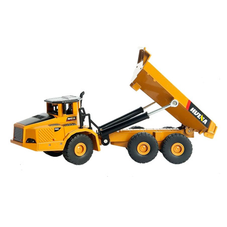 HUINA 1712 1:50 SCALE ARTICULATED DUMP TRUCK STATIC MODEL