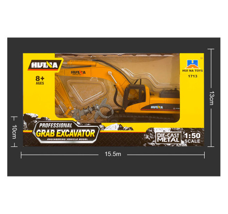 HUINA 1713 1:50 SCALE ALLOY TIMBER GRAB STATIC